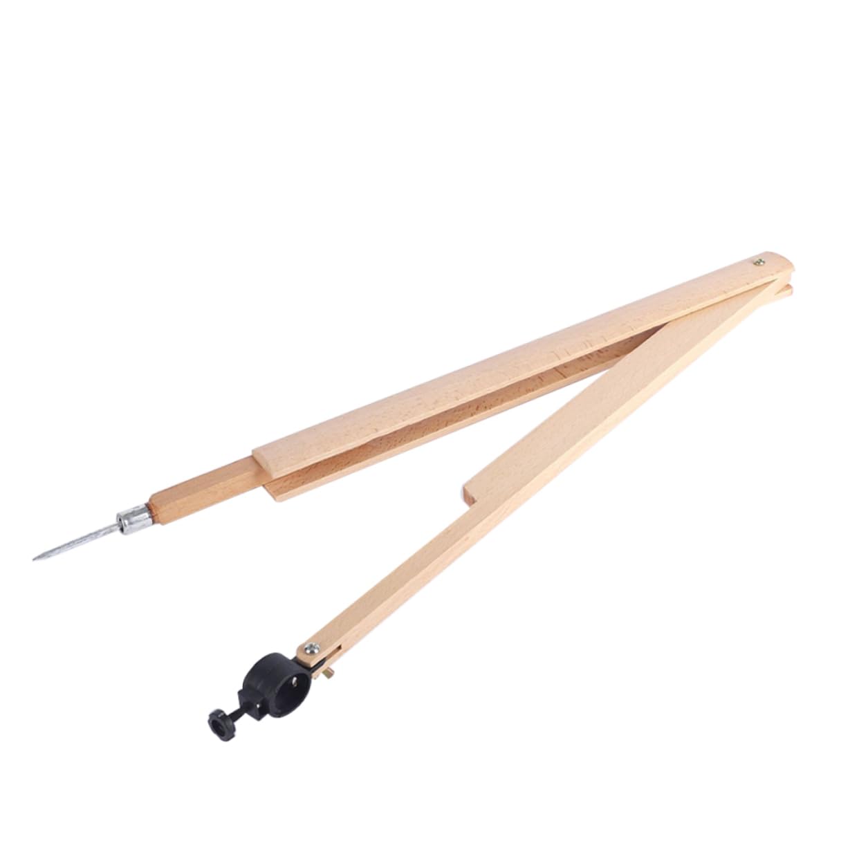 Operitacx 3 Piezas Compás de Madera para Geometría Escolar Herramienta de Enseñanza para Matemáticas y Física para Profesores Aula Diseño de Precisión Herramienta Didáctica para Dibujo y