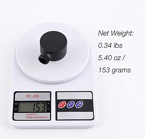 Schwarze Brausen und Duschsysteme Wandanschlussbogen Massiver Messing Wandhalter Ellbogen Wandmontage Eckventil verdeckt