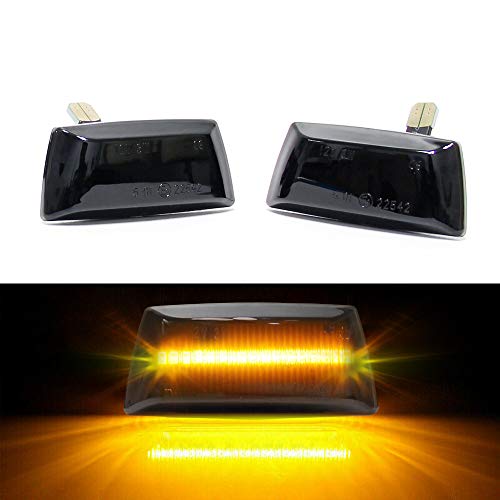 Wisamic - Indicador LED de giro dinámico para intermitentes LED para O-pel Adam Astra H Astra J Corsa D Corsa E Insigina A Meriua B Zafira B (1 par)