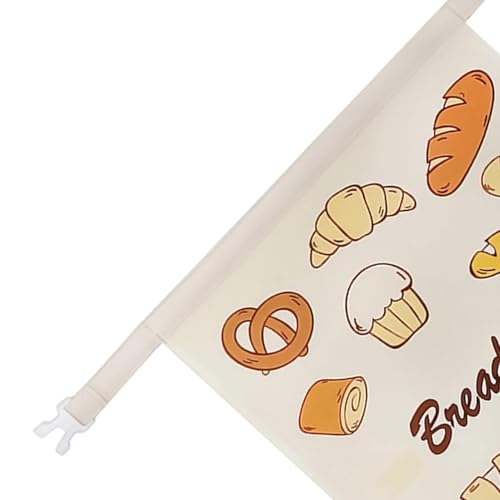 Contenedor de pan de lino natural transpirable para masas de cocina 7
