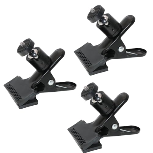 Buhdjfnke Clip de Montaje para Trípode de Cámara, Soporte para Reflector de Flash de Trípode para Luz de Fondo de Cámara DSLR