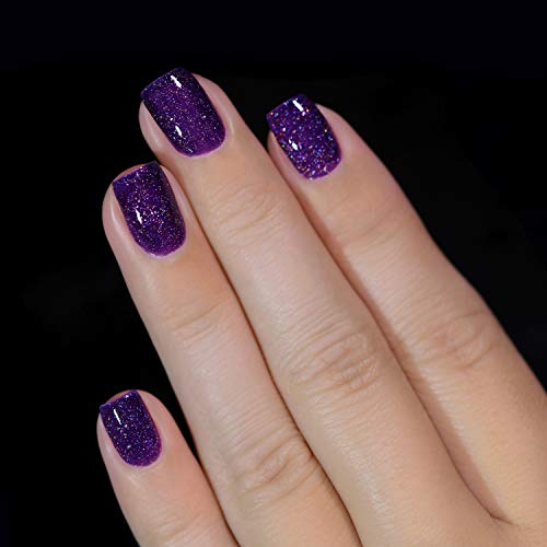 Image of ILNP Vanity - Deep Purple Holographic Nail Polish, Endless Depth, Chip Resistant, Non-Toxic, Vegan, Cruelty Free