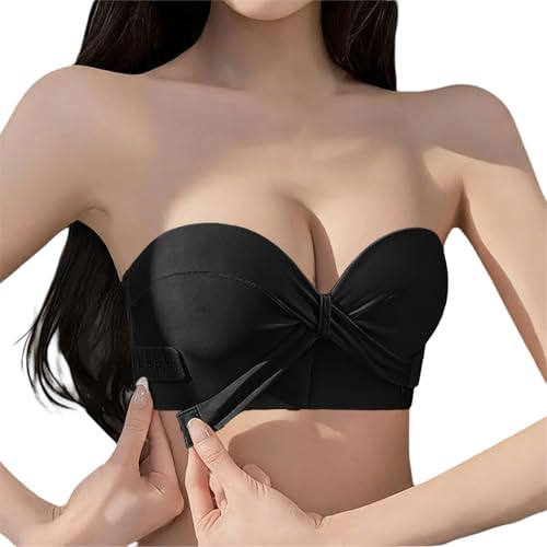 Soutien-gorge push-up dos nu anti-glisse pour robe bustier sans bretelles