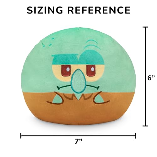 Image of TeeTurtle Reversible Spongebob Squarepants Squidward + Spongebob 6-Inch Two-Sided Flip Plush Toy with Embroidered Details - Cute Mini Collectible Plush for Kids, Teens, and Adults