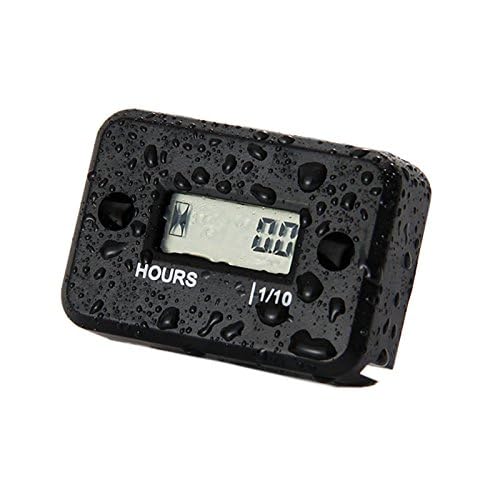 Induktiver StundenzäHler Wasserdichter BetriebsstundenzäHler FüR Dirt Quad Bike ATV Motorrad Schneemobil Motocross Pit Bike RasenmäHer Traktor LKW Trucklift