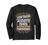 agosto 1965 vintage - maglia 60 compleanno anni uomo donna maglia a manica