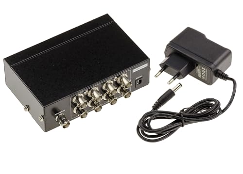 Splitter video BNC che duplica 1 sorgente di ingresso su 8 uscite simultanee