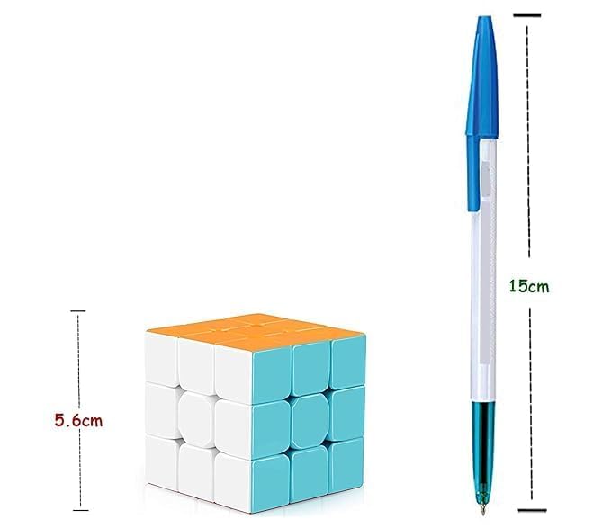 Image of MoYu Rubik Cube Puzzle Toy Game 3D Speed Cube, Stickerless Kids Puzzle Cube, Smooth Turning ABS Brain Teaser Toy for Kids and Adults (7 Best Puzzle)