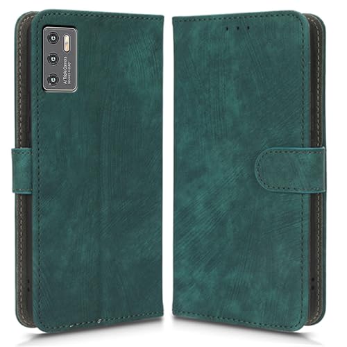 Hülle Kompatibel mit Cubot P50, RFID-Blockierung, Magnetisches Flip-Leder, Stoßfeste Schutzabdeckung mit Kartenfächern & Ständer