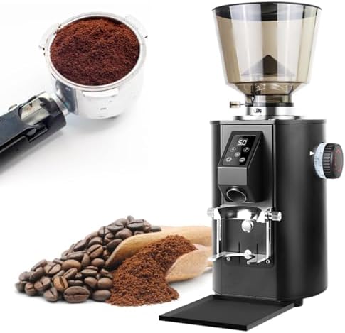 Electric Coffee Grinder with Removable Handle, 9 Adjustable Grind Settings, Stainless Steel for Drip, Pour Over, Filter & Cold Brew Coffee - Ultimate Home Brewing Tool