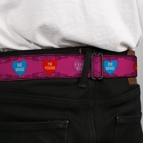 Cinturón Buckle-Down regular multicolor de 1.5 pulgadas de ancho ajustable para vaqueros 4