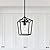 XiNBEi Lighting Black Pendant Light, Modern Farmhouse Adjustable Hanging Lantern Pendant Lighting for Kitchen Island Hallway Dining Room XB-P1295-MB