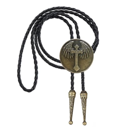 Image of USA 250th Anniversary Western Cowboy Patriotic Eagle Bolo Tie | Premium braided leather, anti-tarnish alloy pendant, adjustable sliding clasp, patriotic bolo tie for USA 250th Anniversary