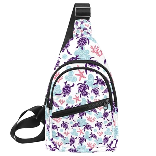 Mochila con correa ajustable tipo bandolera cruzada en diseño multicolor