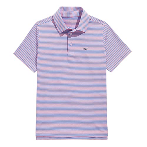 vineyard vines Boys' Bradley Stripe Sankaty Polo