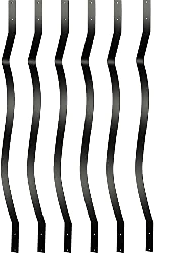 Akenow Deck Balusters 51 Pack Metal Deck Spindles, 32.25"x1" Staircase Baluster with Screws, Metal Deck Railing for Wood and Composite Deck, Stylish Baluster for Outdoor Stair Deck Porch