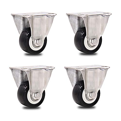 Roues de meubles robustes en acier inoxydable LUNEZY lot de 4 roulettes de haute qualité