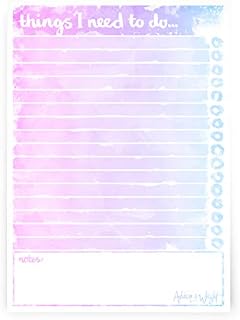 Ashton and Wright - Daily to Do Pad - A5 Watercolour Desk Planner - 60 Sheets - Made in UK