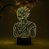 Otaku Lamps Ultimate Gohan Dragon Ball Super – Anime Lamp Figure Night Light, 16 Color RGB LED – Remote, 3D Anime Room Décor Gift for Otaku
