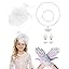 White Fascinators Hat
