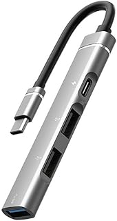 4 In 1 Multifunctional USB C Hub Type-C Adapter Converter Type-C To PD USB2.0 USB3.0 Charging Extender OTG Gadget Type C Adapter With USB3.0 Aluminum Alloy Type C Hub Type C Hub For Office Use Type C