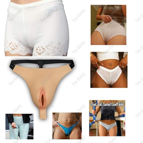 Pantalon en silicone transgenre blanc string gaff taille unique - 5
