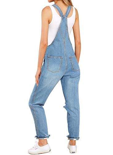 Lookbookstore Fall Outfits Western Clothes For Women Women's Fashion Overalls 90 Styles Clothing For Women Party Trendy Clothes For Women Baggy Overalls For Women Ripped Blue Size L Size 12 14 #TOP1
