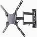 Husky Mount Full Motion TV Wall Mount Tilt Swivel Heavy Duty Corner Friendly Articulating TV Bracket fits most 32 - 55 Inch LED LCD Plasma Flat Screen with up to VESA 400x400 (16"x16") 66 Lbs Capacity