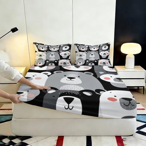 Drap housse ours 3D pour transformer une chambre d'enfant - 7