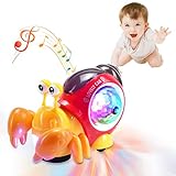 Sanil Toys for 1-3 Year Old Crawling Toys Age 6 to 12 Month Walking Snail Toys Baby Light Up Toys Toddler Crwaling Toys Gifts for 1-3 Year Old Boys Girls Toddler Birthday Gifts Present Age 6M+ (b) - Image 1