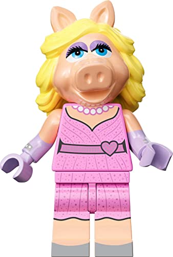 LEGO S rie Minifigure Muppets: Miss Piggy Minifig com capa roxa adicional (71033)