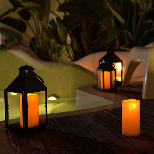 Amagic Ivory Wax Flameless Candles (H4"5"6"X D3") -Flickering Led Candles Battery Operated With Remote Control And Timers For Home, Wedding, Party, Christmas Decoration, Set Of 3 #TOP6