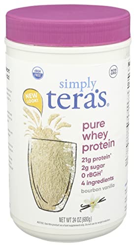 Teraswhey Simply Pure Whey Protein, Bourbon Vanilla, 24 Oz #TOP2