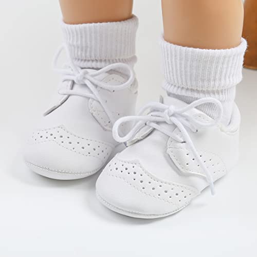 Baby Boys Girls Shoes Soft Sole Infant Moccasins Newborn Oxford Loafers Anti-Slip Toddler Wedding Uniform Dress Shoes, Perfect For Baptism/Crawling/Wedding #TOP1
