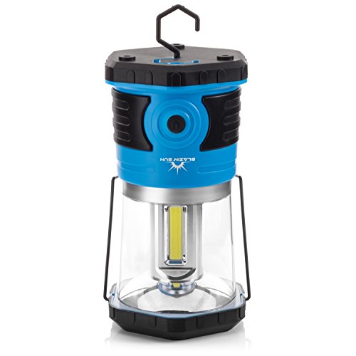 Blazin' Sun 800 | Brightest Lanterns Battery Powered Led Camping And Emergency | Hurricane, Storm And Power Outages (Blue) #TOP4