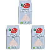 El Granero Integral - Harina Ecológica de Centeno Integral de 1 Kg - Sin Azúcar Añadido - Alto Contenido en Vitaminas B1 y B6 - Indicada para Elaborar Pan o Repostería (Paquete de 3)