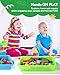AtMini Sensory Bin Sand Tray with Lid for Toddlers 2 Pcs 15in Portable Sandbox Toy Large Plastic Tray for Kids 3 4 5 6 Fill with Sand, Water, Beads, and More (Green+Blue)