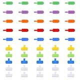 Kabeletiketten Wiederverwendbar, 50 Stück Kabelbeschriftung Set (25x 4x3 cm und 25x 5x2 cm), Beschreibbare Nylon Kabelmarkierung für Kabel, Drähte, Schläuche