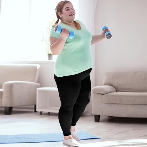 High Waisted Yoga Leggings for Women, Plus Size XL-3XL Tummy Control Yoga Pants for Workout Running, Soft Athletic Pants