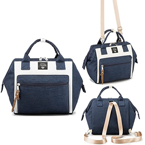 Image of Beaulyn Small Diaper Bag Backpack, Mini Diaper Tote & Portable Crossbody Backpack with Insulated Pocket