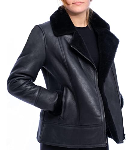 Women's Designer Tan Sheepskin Bomber Leather Jacket