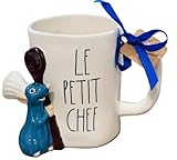 Rae Dunn Ratatouille Coffee Mug, Le Petit Chef with Remy Figure
