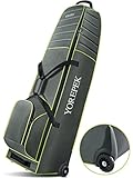 Golf Travel Bags for Airlines with Wheels, Padded Around Top Golf Bag Travel Case for Clubs Protecti