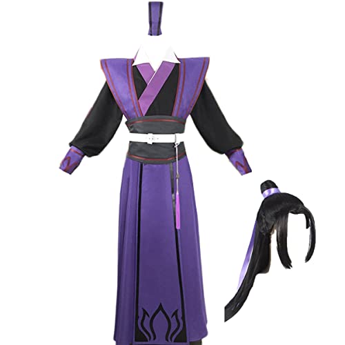 Adult Mens Jiang Cheng Cosplay Costume Outfit with Wig Halloween