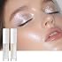 Liquid Sequins Eyeshadow Gel Holographic & Silver Eyeliner Makeup Set 2 pcs Shimmer Liquid Highlighter Waterproof Long Lasting Shiny Body Glitter Shadow for Women #01#03