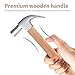 FOCMKEAS Premium Hornbeam Wood Hammer Handle Replacement 90cm Long Wood Tool Handle,Ball Peen Hammer Handles with a Steel Wedges Suitable for Small Hammers or Axes with 36×27mm Tenons
