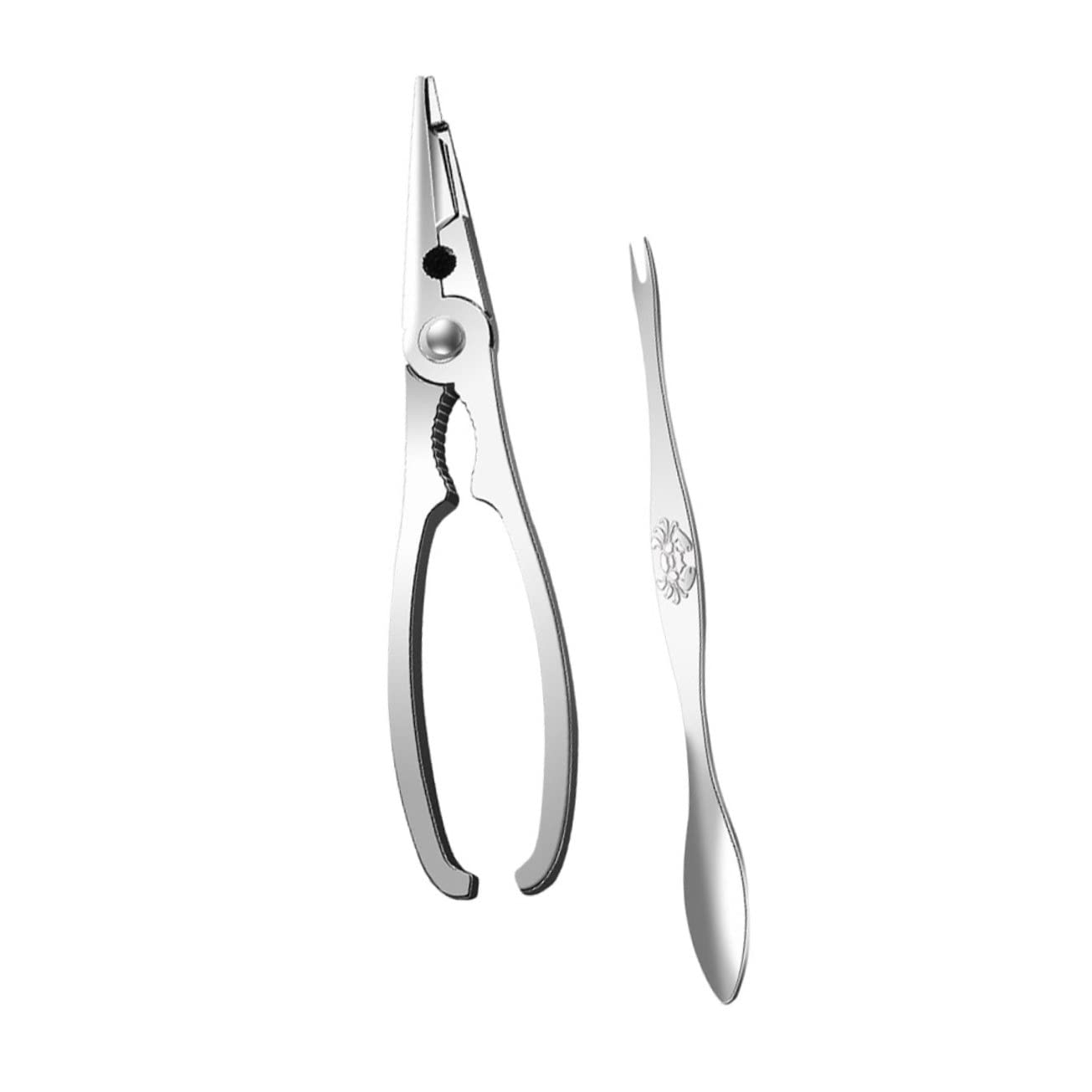HEMOTON 3 Juegos Pinzas De Cangrejo y Agujas De Cangrejo Herramientas Para Abrir Cangrejos Pelador De Gambas Tijeras Para Mariscos Castaña Pelador De Camarones Acero Inoxidable Tuerca