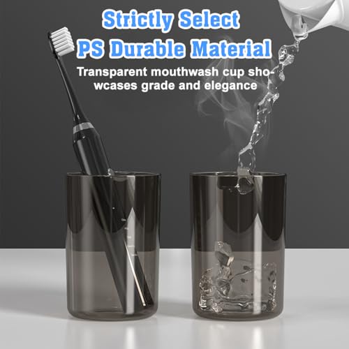 Image of HASTHIP 3-in-1 Toothbrush Holder, with Toothpaste Dispenser& 2 Cups, Toothbrush Holder Wall Mount, Bathroom Organizer with 4 Toothbrush Slots, All inOne Bathroom Wall Organizer Storage Rack