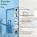FSA or HSA Eligible Shoulder Pulley, Pulleys for Shoulder Rehab Over Door, Exercise Pulley for Physical Therapy, Over The Door Physical Therapy System, FSA or HSA Eligible