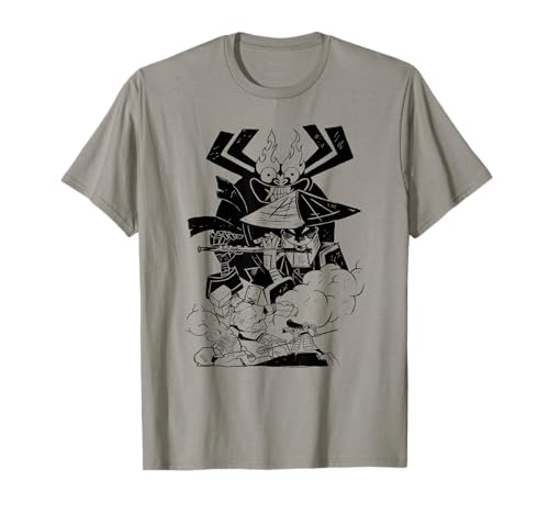 Samurai Jack Aku Scaramouche Battle T-Shirt